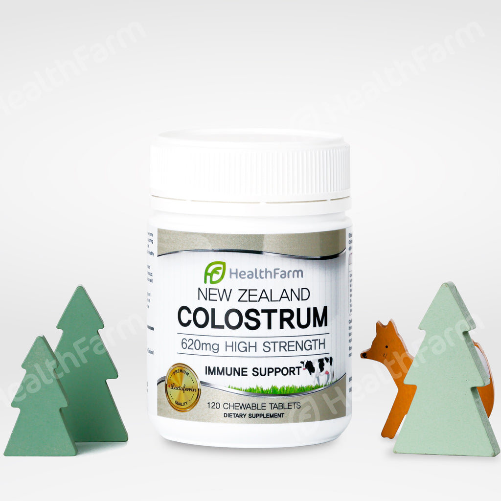 Colostrum with Lactoferrin [120 Chewable Tablets] - Healthfarm NZ
